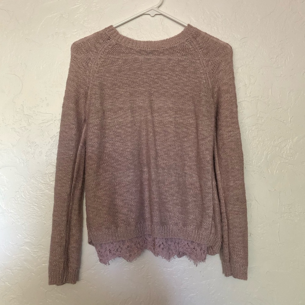 Freshman 1996 knit sweater with lace backing, XL